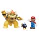super mario bowser lava set, mario, bowser, figura mario, figura bowser