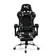 Silla Gamer Kuzler Camuflada Masajeador Lumbar Reposapiés y Base Metálica RIK-101CAMO