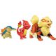Pokémon Pack 3 Figuras de Batalla - Arcanine, Charmeleonn y Cyndaquil