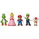 Super Mario Figuras Articulables 2.5'' - Mario and Friends Multipack 4 Figuras