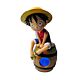 Reloj Despertador Digital con Luz LED de Luffy + Barril - One Piece Teknofun