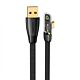 Cable para Carga Rápida Iceflake Usams + Data USB A Tipo C 6A 66W - Negro