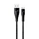 Cable Celular Usams USB A a USB C 2M Tejido Negro U-41