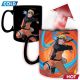 Set de regalo: Taza Heat Mug + Posavasos - Naruto Shipudden - Abystyle