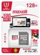 Maxell Memoria Micro SD UHS-1 U3 c/ adaptador SD - 128 GB 