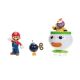 Super Mario Figuras 2 Pack 2.5'' - Mario & Bowser Jr. Clown Car