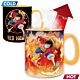 Taza Heat Mug One Piece - Luffy y Sabo 460 ML