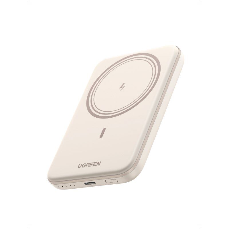 Cargador Ugreen Inalámbrico Magnético 5000 mAh Beige 15W