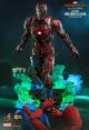 hot toys marvel: spider-man no way home - mysterio's iron man illusion, spider-man no way home hot toy, iron man hot toy