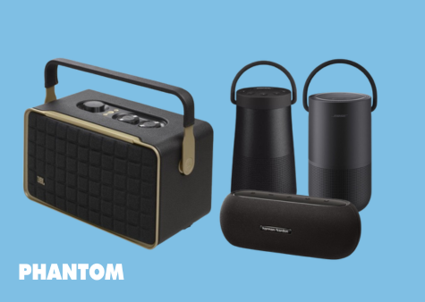 Parlantes con diseño y sonido para uso mixto